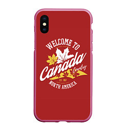 Чехол iPhone XS Max матовый Канада Canada