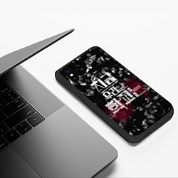 Чехол iPhone XS Max матовый Jigeum uri hakgyoneun, цвет: 3D-черный — фото 2