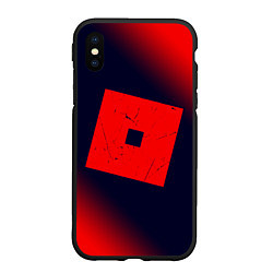 Чехол iPhone XS Max матовый ROBLOX Минимализм, цвет: 3D-черный
