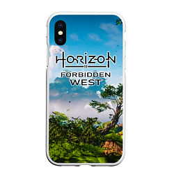 Чехол iPhone XS Max матовый Horizon Forbidden West Хоризон Запретный Запад