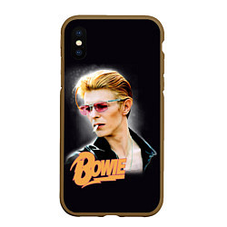 Чехол iPhone XS Max матовый David Bowie Smoking