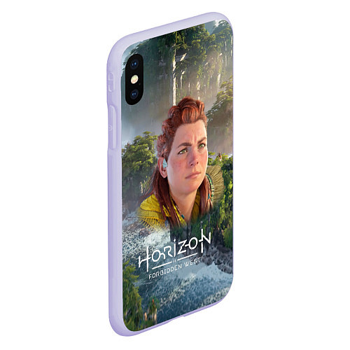 Чехол iPhone XS Max матовый Элой Horizon / 3D-Светло-сиреневый – фото 2