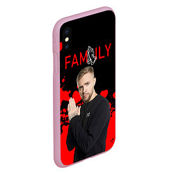 Чехол iPhone XS Max матовый Егор Крид: Family, цвет: 3D-розовый — фото 2