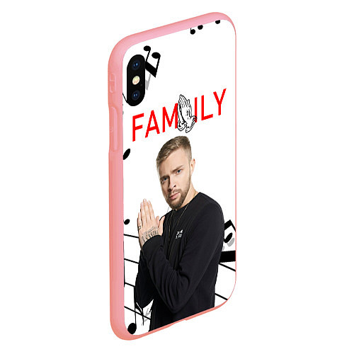 Чехол iPhone XS Max матовый Егор Крид - Family / 3D-Баблгам – фото 2