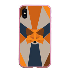 Чехол iPhone XS Max матовый Metamask Крипто лиса