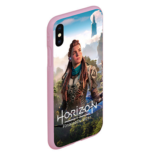 Чехол iPhone XS Max матовый Aloy Элой Horizon / 3D-Розовый – фото 2