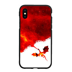 Чехол iPhone XS Max матовый ДЫХАНИЕ ЗВЕЗДНОГО ДРАКОНА DRAGON FIRE