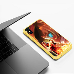 Чехол iPhone XS Max матовый Saga of Tanya the Evil Военная хроника маленькой д, цвет: 3D-желтый — фото 2