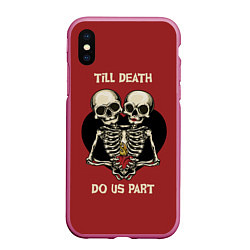 Чехол iPhone XS Max матовый Любовь до Гроба love till death