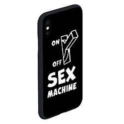 Чехол iPhone XS Max матовый SEX MACHINE Секс Машина, цвет: 3D-черный — фото 2