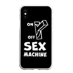 Чехол iPhone XS Max матовый SEX MACHINE Секс Машина