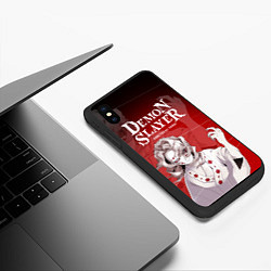 Чехол iPhone XS Max матовый Убица Демонов - Кимэцу Руи, цвет: 3D-черный — фото 2
