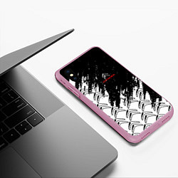 Чехол iPhone XS Max матовый Ситроен citroen c4, цвет: 3D-розовый — фото 2