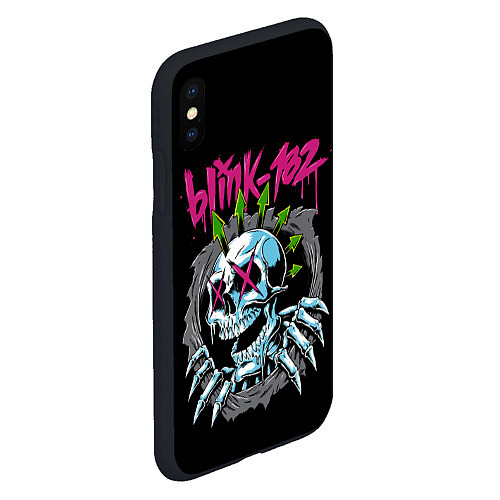 Чехол iPhone XS Max матовый Blink 182 Блинк 182 / 3D-Черный – фото 2