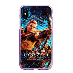 Чехол iPhone XS Max матовый Horizon Forbidden West - Элой арт