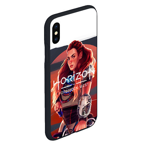 Чехол iPhone XS Max матовый Aloy Horizon / 3D-Черный – фото 2