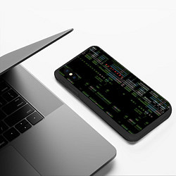 Чехол iPhone XS Max матовый Shutdown, цвет: 3D-черный — фото 2