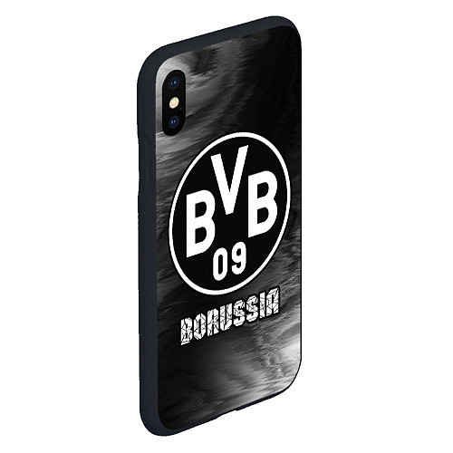 Чехол iPhone XS Max матовый БОРУССИЯ Borussia Art / 3D-Черный – фото 2