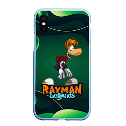 Чехол iPhone XS Max матовый Rayman Legends Green