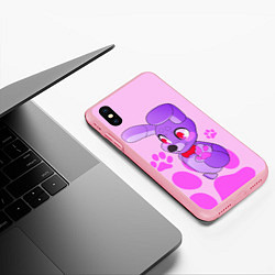 Чехол iPhone XS Max матовый Bonnie the Rabbit UCN, цвет: 3D-баблгам — фото 2