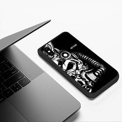 Чехол iPhone XS Max матовый Power ArmorFallout, цвет: 3D-черный — фото 2
