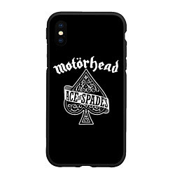 Чехол iPhone XS Max матовый Motorhead Моторхед, цвет: 3D-черный
