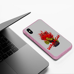 Чехол iPhone XS Max матовый Waaagh reference, цвет: 3D-розовый — фото 2