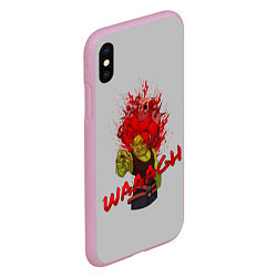 Чехол iPhone XS Max матовый Waaagh reference, цвет: 3D-розовый — фото 2