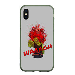 Чехол iPhone XS Max матовый Waaagh reference