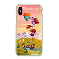 Чехол iPhone XS Max матовый Rayman воздушные шары