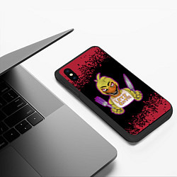 Чехол iPhone XS Max матовый ФНАФ - ЧИКА Арт, цвет: 3D-черный — фото 2