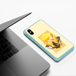 Чехол iPhone XS Max матовый ЗЕНИЦУ АГАЦУМА - КРД, цвет: 3D-мятный — фото 2