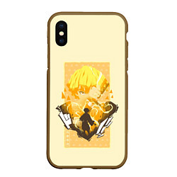 Чехол iPhone XS Max матовый ЗЕНИЦУ АГАЦУМА - КРД, цвет: 3D-коричневый