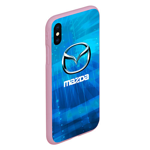 Чехол iPhone XS Max матовый Mazda мазда / 3D-Розовый – фото 2