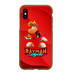 Чехол iPhone XS Max матовый Rayman Red Legends