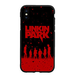 Чехол iPhone XS Max матовый Linkin Park Линкин Парк