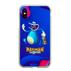 Чехол iPhone XS Max матовый Синий globox Rayman