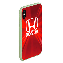 Чехол iPhone XS Max матовый Хонда HONDA, цвет: 3D-салатовый — фото 2