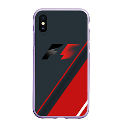Чехол iPhone XS Max матовый F1 Большое лого