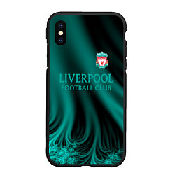 Чехол iPhone XS Max матовый Liverpool спорт