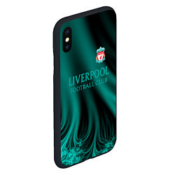 Чехол iPhone XS Max матовый Liverpool спорт, цвет: 3D-черный — фото 2