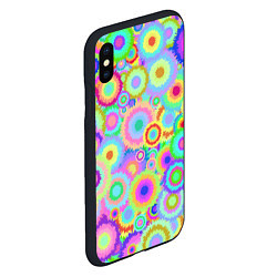 Чехол iPhone XS Max матовый Disco-Tie-Dye, цвет: 3D-черный — фото 2