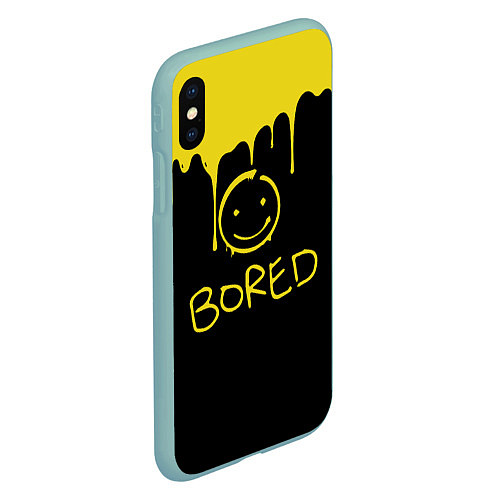 Чехол iPhone XS Max матовый Sherlock Bored Big Smile / 3D-Мятный – фото 2