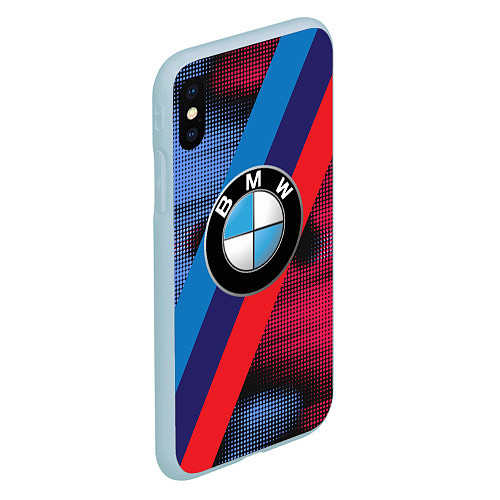 Чехол iPhone XS Max матовый BMW Luxury / 3D-Голубой – фото 2