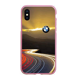 Чехол iPhone XS Max матовый BMW Night route