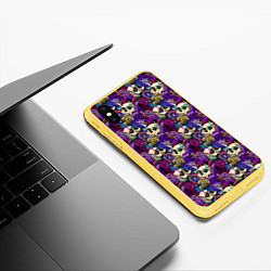 Чехол iPhone XS Max матовый Психоделический Мир, цвет: 3D-желтый — фото 2
