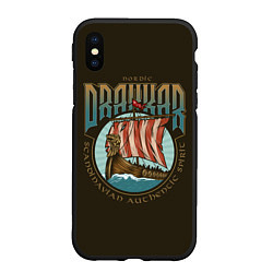 Чехол iPhone XS Max матовый DRAKKAR