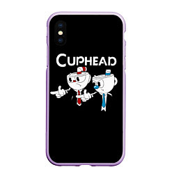 Чехол iPhone XS Max матовый Cuphead грозные ребята из Криминального чтива