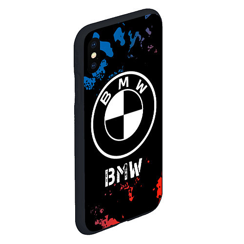 Чехол iPhone XS Max матовый BMW BMW - Камуфляж / 3D-Черный – фото 2