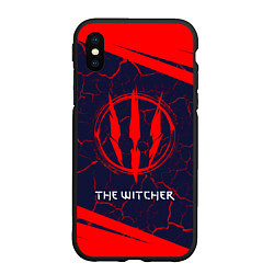 Чехол iPhone XS Max матовый THE WITCHER 3 - Абстракция, цвет: 3D-черный